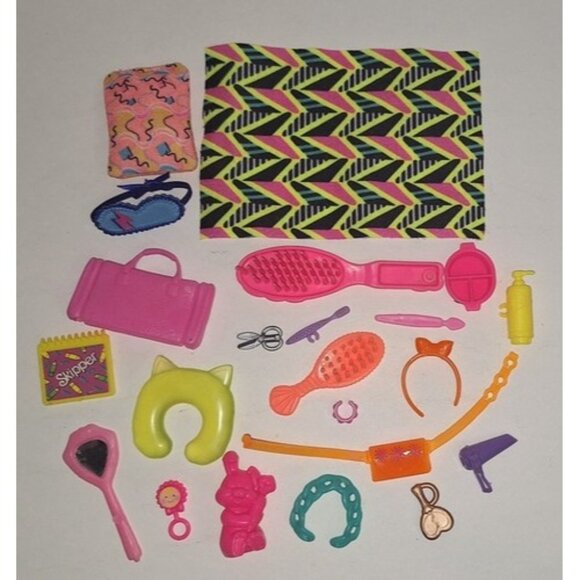 Lot of 21 80s 90s Barbie Accessories Retro bright - Picture 1 of 6